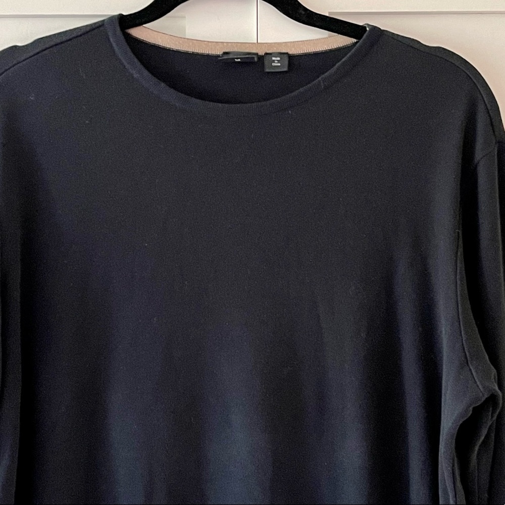 Hugo Boss Men’s Boss Cotton Dark Navy Sweater, sz M